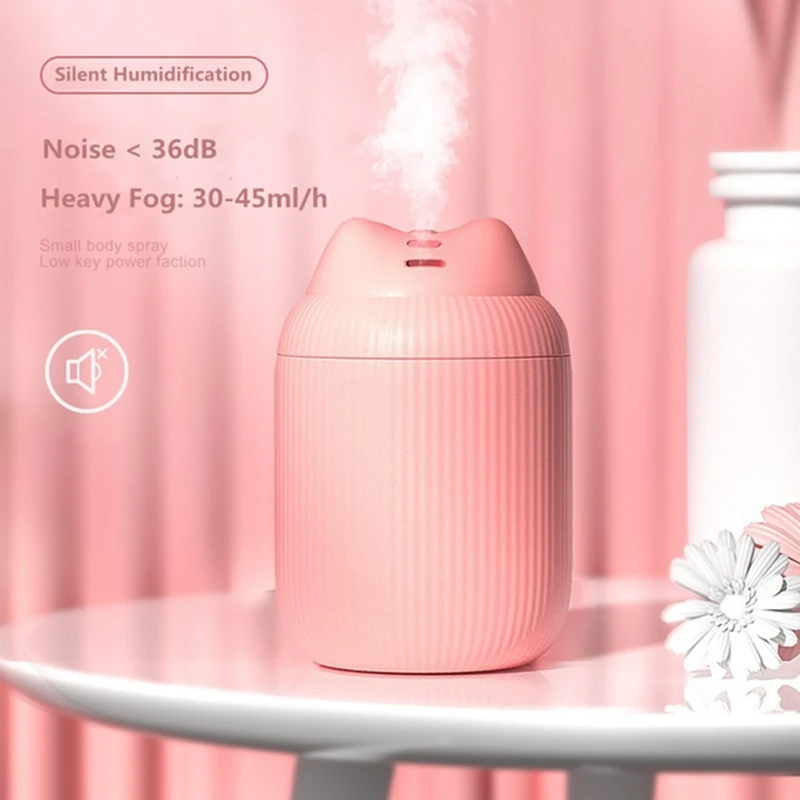 

Mini Air Humidifier 220ML Electric Aroma Essential Oil Diffuser Home Car USB Fogger Mist Maker with LED Night Lamp