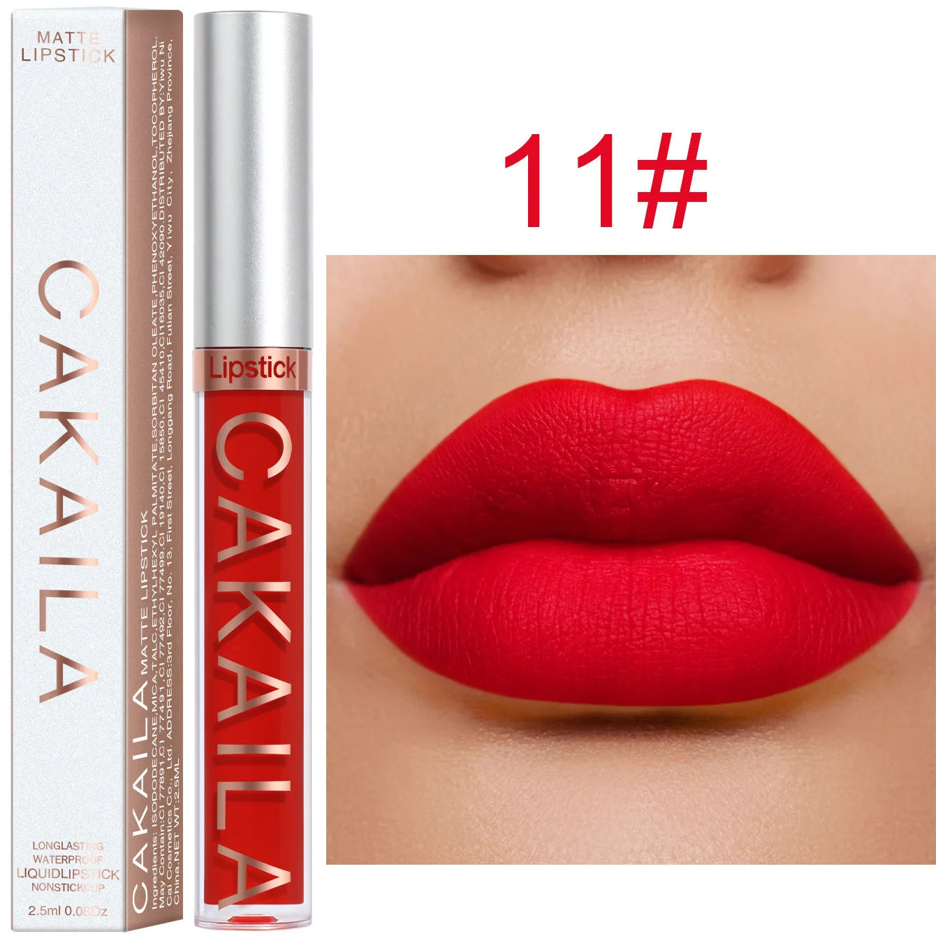 

Red Velvet Matte Lipstick Lip Gloss Liquid Lip Tint Cream Pigment Long Lasting Silky Texture For Lips Women's Cosmetics