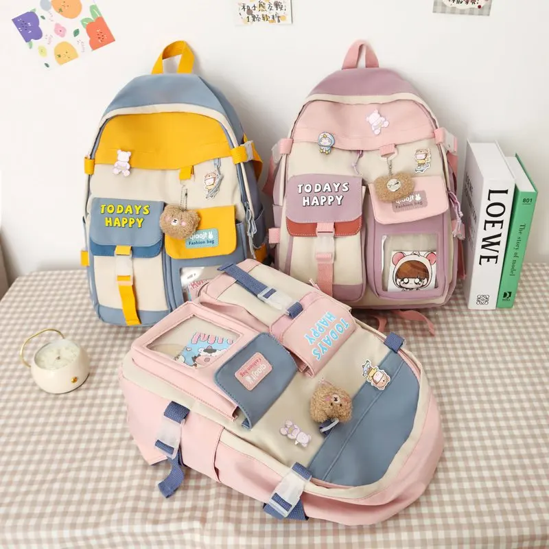 Fashion Backpack Canvas Women Backpack Anti-theft Shoulder Bag New School Bag For Teenager Girls School Backapck Female