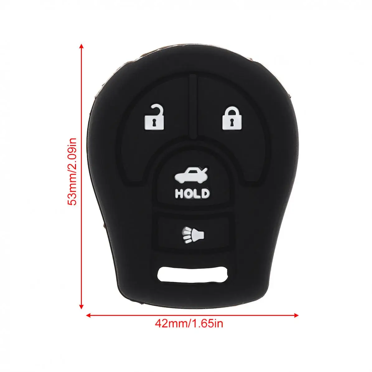 4 кнопки силиконовая прямая пластина чехол для ключа автомобиля протектор