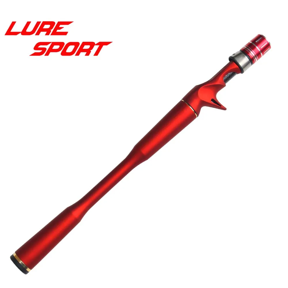 LureSport 26cm Red Rubber Paint Carbon Grip ACS Reel Seat set Rod Building Component Handle Rod Repair DIY
