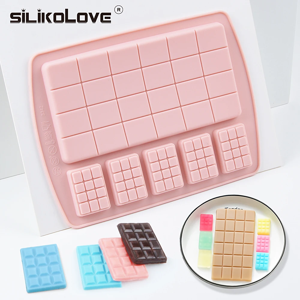 

SILIKOLOVE Classic Rectangle Chocolate Bar Mold Silicone Chocolate Molds DIY Homemade Chocolate Mould Bakery Tools