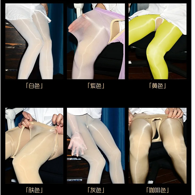 Женские колготки с открытым седлом 912 иглы 8D дышащие без промежности шелковые