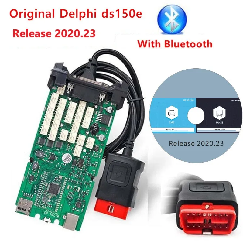 Диагностический сканер Delphi ds150e Бортовая плата 2021 OBDII bluetooth-сканер 2016 00 2017.R3 keygen