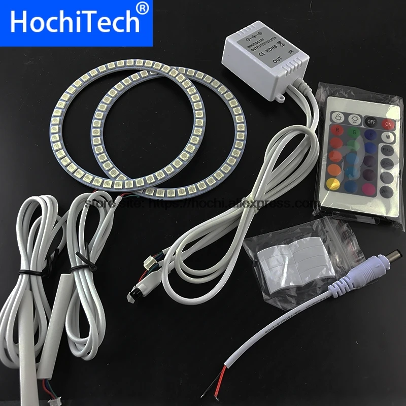

HochiTech RGB Multi-Color LED Angel Eyes Halo Rings kit super brightness car styling for Infiniti JX35 2011 2013
