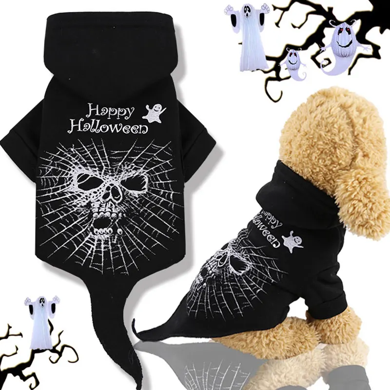 Хэллоуин забавное черное искусственное пальто Зимняя теплая шерстяная одежда