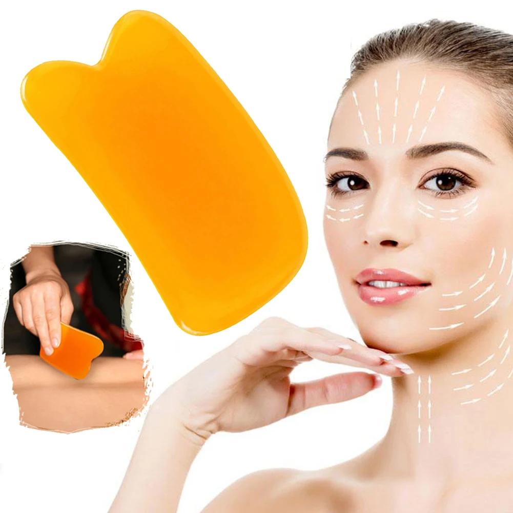 

Resin Guasha Scraping Massage Scraper Massager Acupuncture Gua Sha Board Acupoint Face Eye Care Thin Lift Beauty Slimming Tools