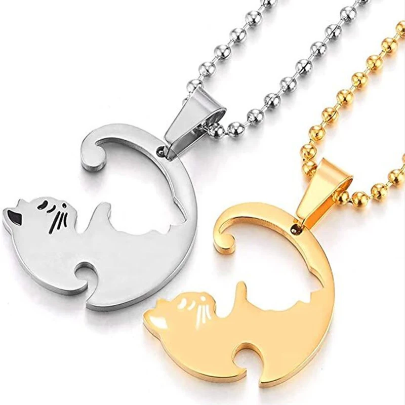 Ожерелье с подвеской в виде сердца для женщин колье кулоном милого мультяшного