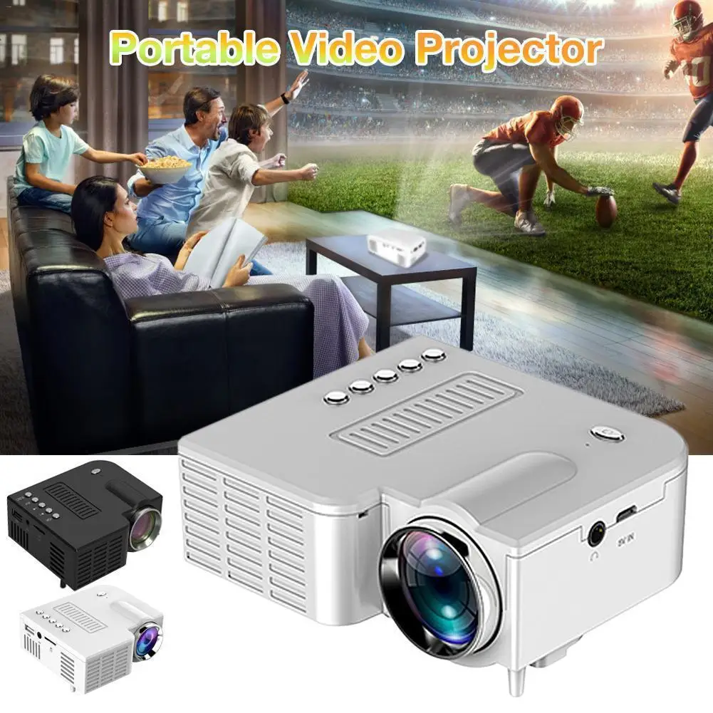 

Portable Video Projector Home Theater Cinema Office Supplie LCD Mini Projector Media Player For Smart Phones