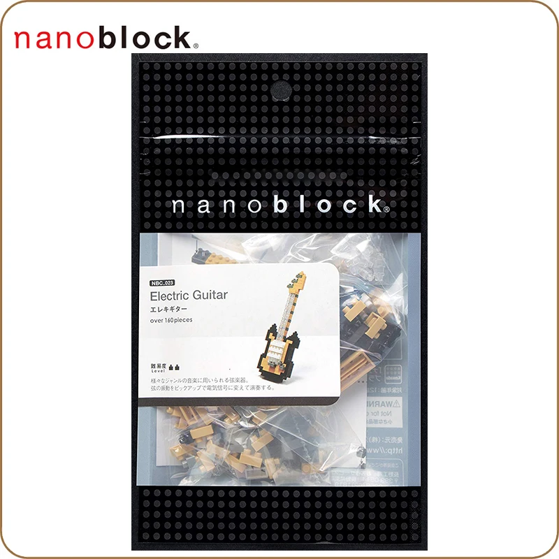 Новый Kawada Nanoblock электрогитара NBC 023 160 штук алмазные строительные блоки креативная
