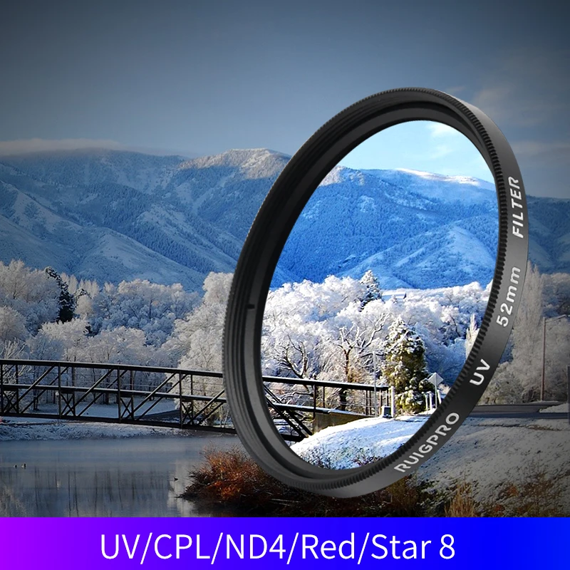 Camera Filter Aluminum Adapter+UV CPL Red ND4 Macro Filters +Cap Set For GoPro Hero 5 6 7 Black Optical Glass Lens Accessory | Электроника
