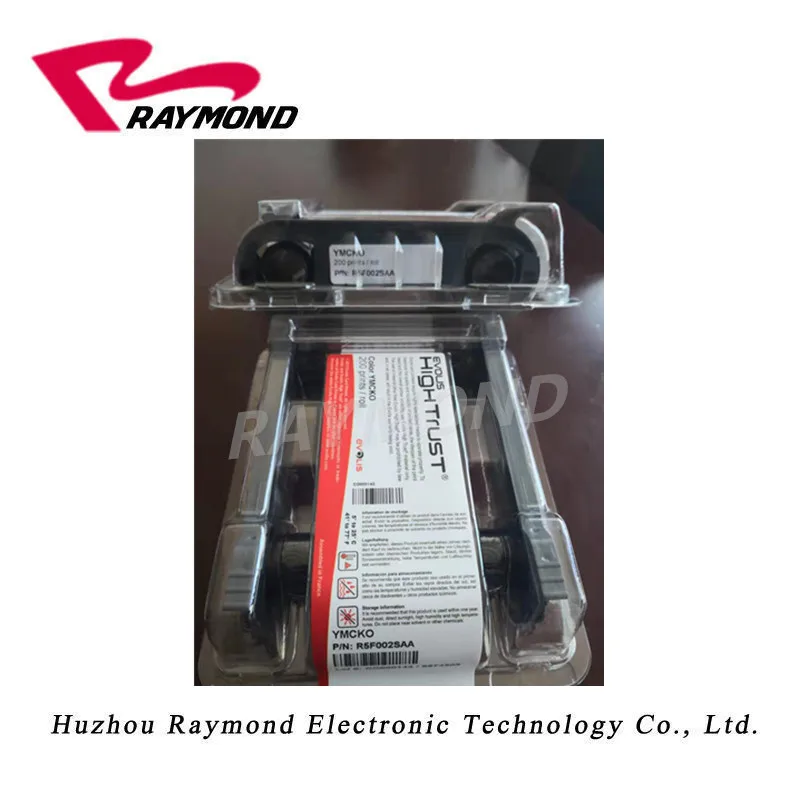 Оригинальная цветная лента Evolis R5F002SAA YMCKO 200 принты ленты для принтера evolis
