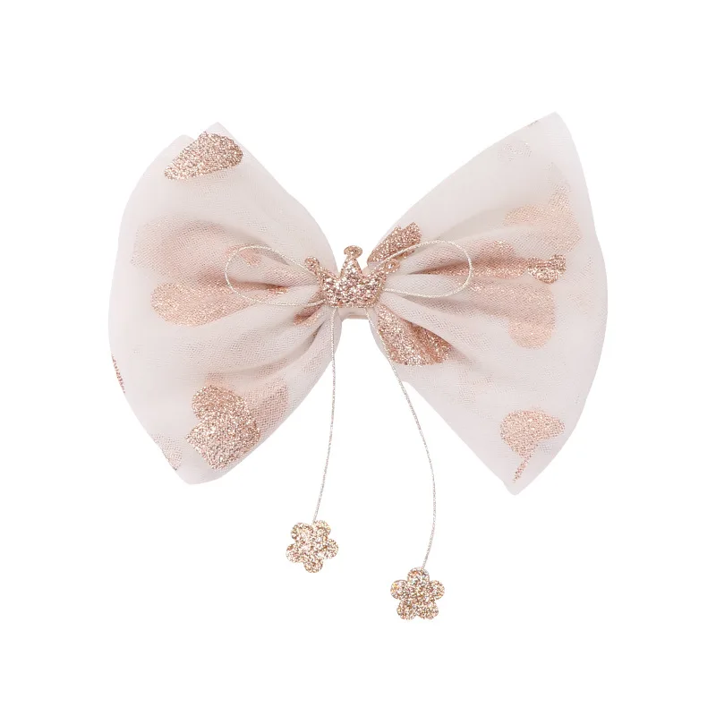 9 pieces/lot Princess Baby kids girl daisy flower hairpin children crown bow hairpins hair accessories gauze hairclip | Детская одежда