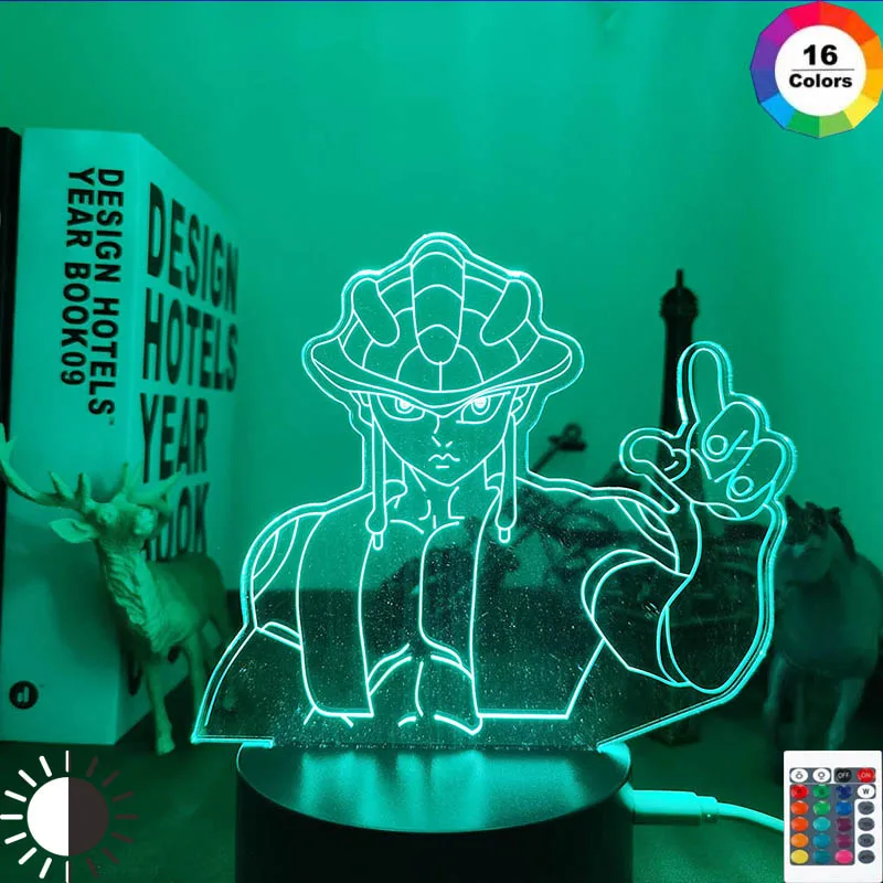 3d Led Lamp Anime Hunter X for Bedroom Decor Nightlight Birthday Gift Room Table Acrylic Night Light Hxh Meruem | Освещение