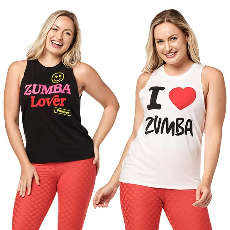 

ZUMBA Yoga clothing Zumba clothing Dance clothing Workout clothing Aerobics clothing Ladies practice tops Running vest