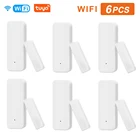 Умные детекторы открытиязакрытия дверей, приложение Smartlife, Wi-Fi датчик окон, работает с Alexa,Google Home