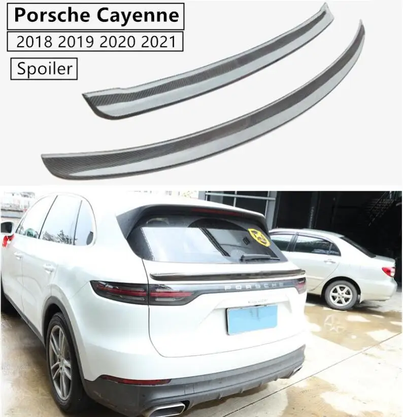 Спойлер из углеродного волокна для Porsche Cayenne 2018 2019 2020 2021 крыло спойлера высокое