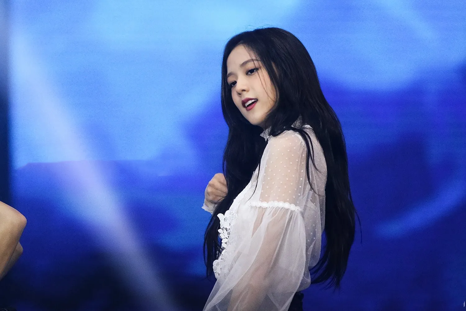 kpop korean Celebrit same Summer Women Sexy white Lace Long Sleeve Shirts Tops Elegant Chiffon Blouses lady Fashion sweet | Женская