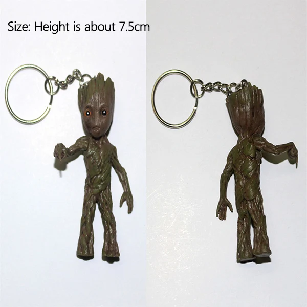 Press Bomb Groot Strongwell кукла Грут связка ключей детское дерево фигурка мужчины Marvel guardiers Groot Cos галактика Мстители украшение фигурка игрушка - Цвет: Press Bomb Groot