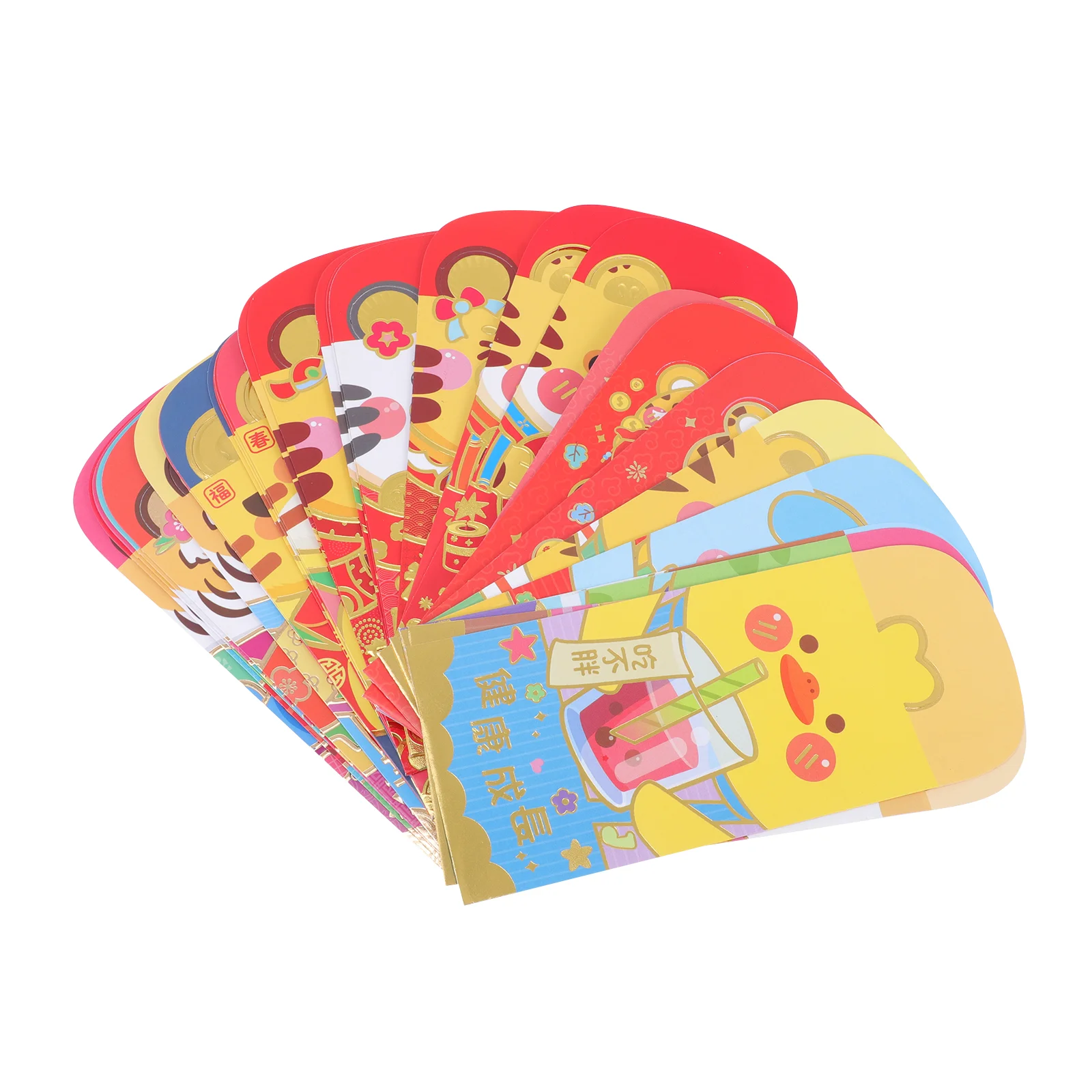 

36Pcs Spring Festival Red Envelopes Portable Red Packets Money Bags (Assorted Color)