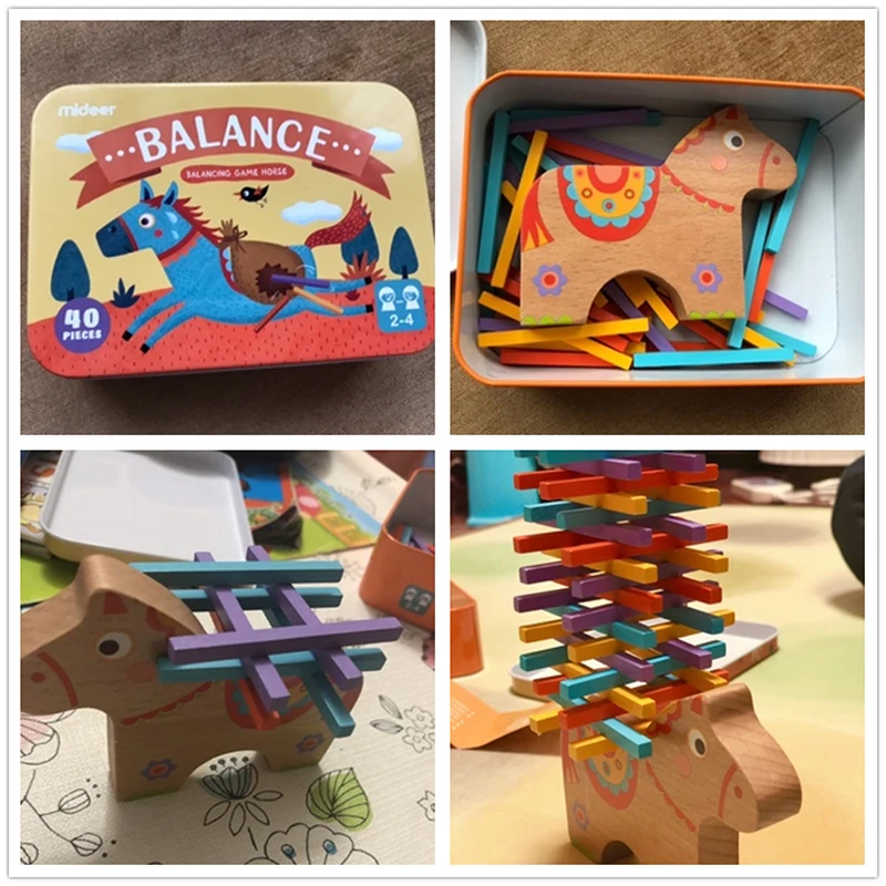 Mideer Детские деревянные игрушки пазлы в форме 40 шт. обучающие для бланкса детей 3 5