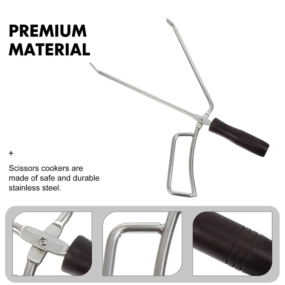 

1PC Charcoal Tong Charcoal Clip Barbecue Fireplace Tong Stainless Steel Clamp