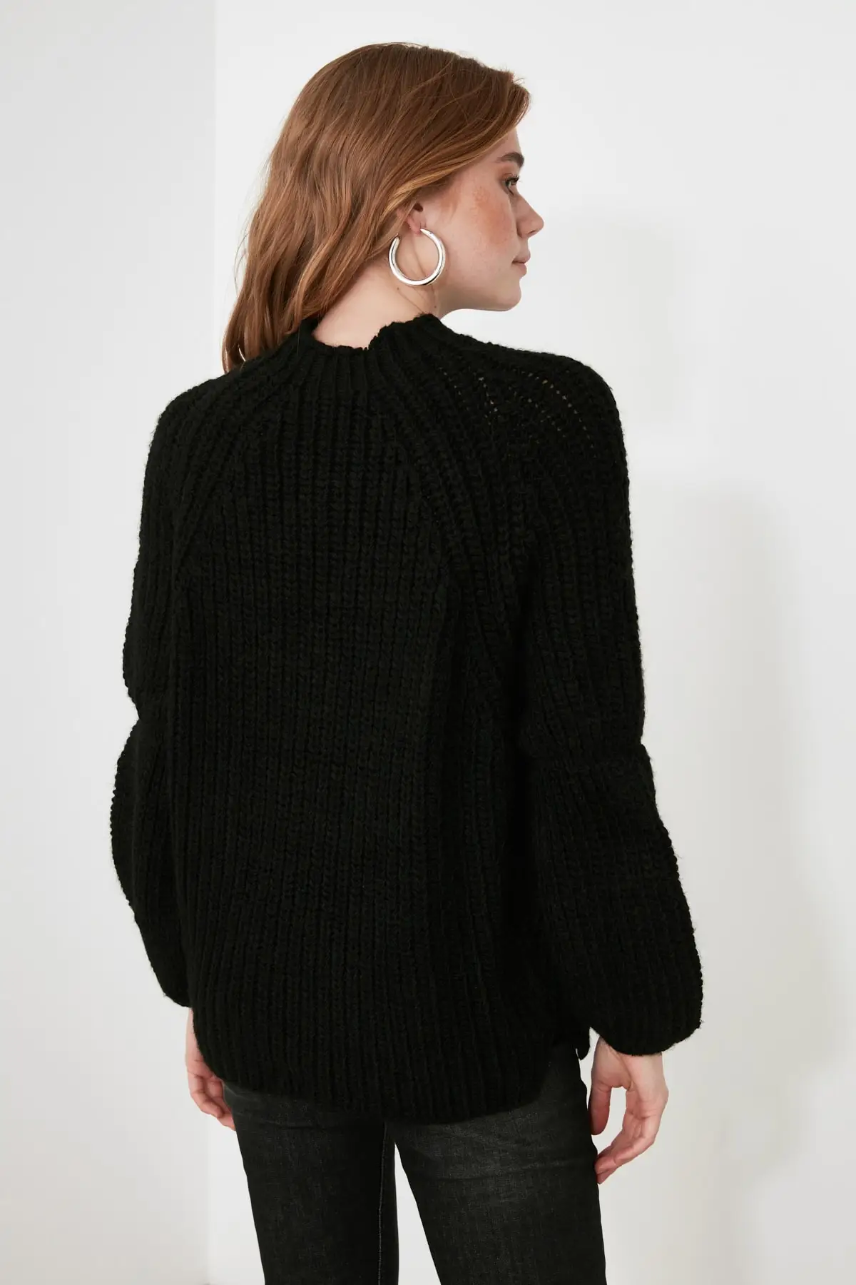 

Trendyol Sleeve Shirred Knitwear Sweater TWOAW21KZ3011