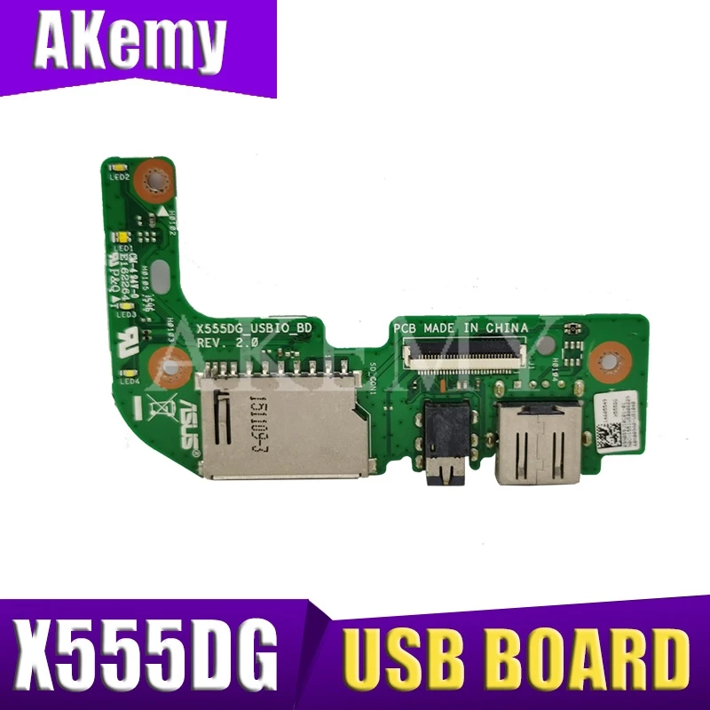 XinKaidi оригинальный для ASUS X555 X555DG USB IO аудио кард ридер плата REV: 2 0 100%