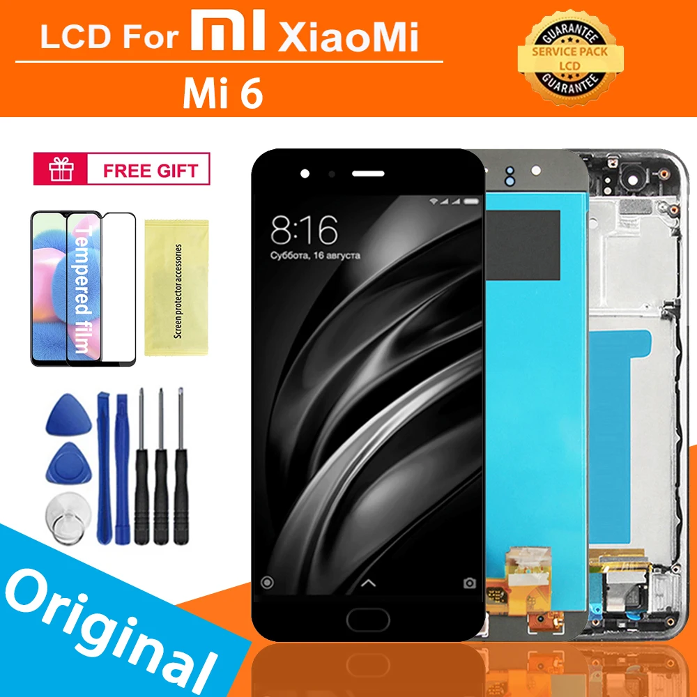 

Original 5.15 '' LCD Display For Xiaomi MI 6 LCD Touch Screen Digitizer Assembly For MI 6 LCD Display Replacement Screen