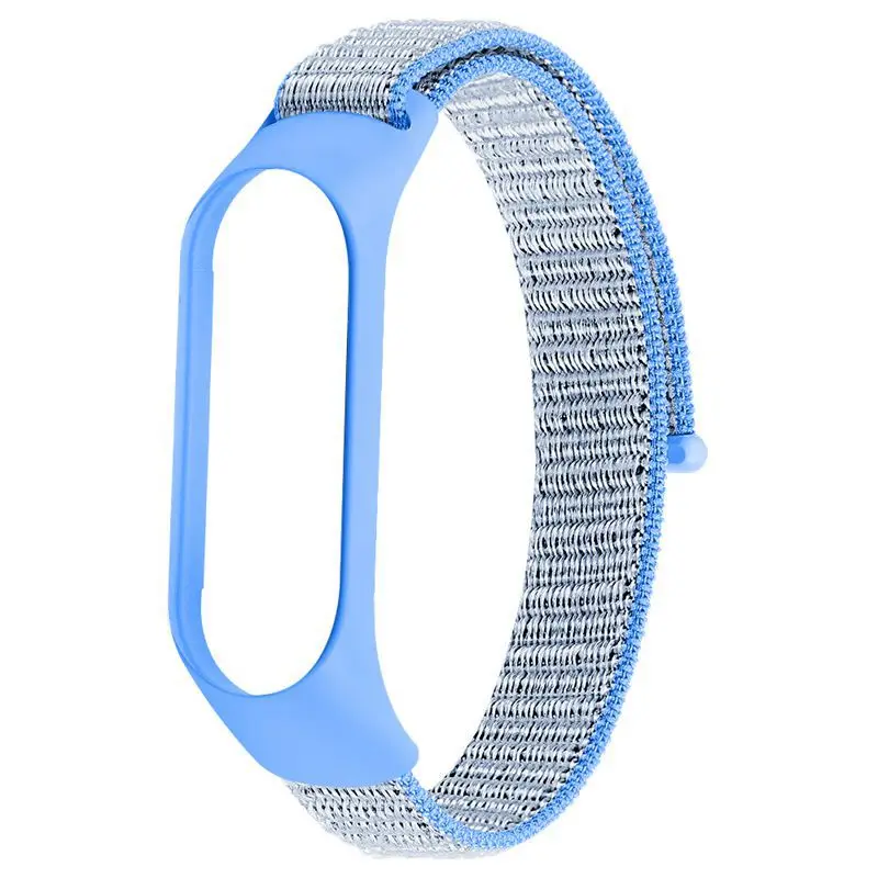 Tahoe blue OULUCCI нейлоновый ремешок для xiaomi mi band 4, спортивный дышащий ремешок, аксессуары, сменный ремешок для mi band 4/3, браслет - Цвет ремешка: Tahoe blue