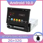 Автомагнитола с GPS-навигацией, Автомобильный мультимедийный стерео-проигрыватель, Android 10, DVD-проигрыватель, BT, AUX, Wi-Fi, камера SWC, ПК, DAB 2 + 32 ГБ