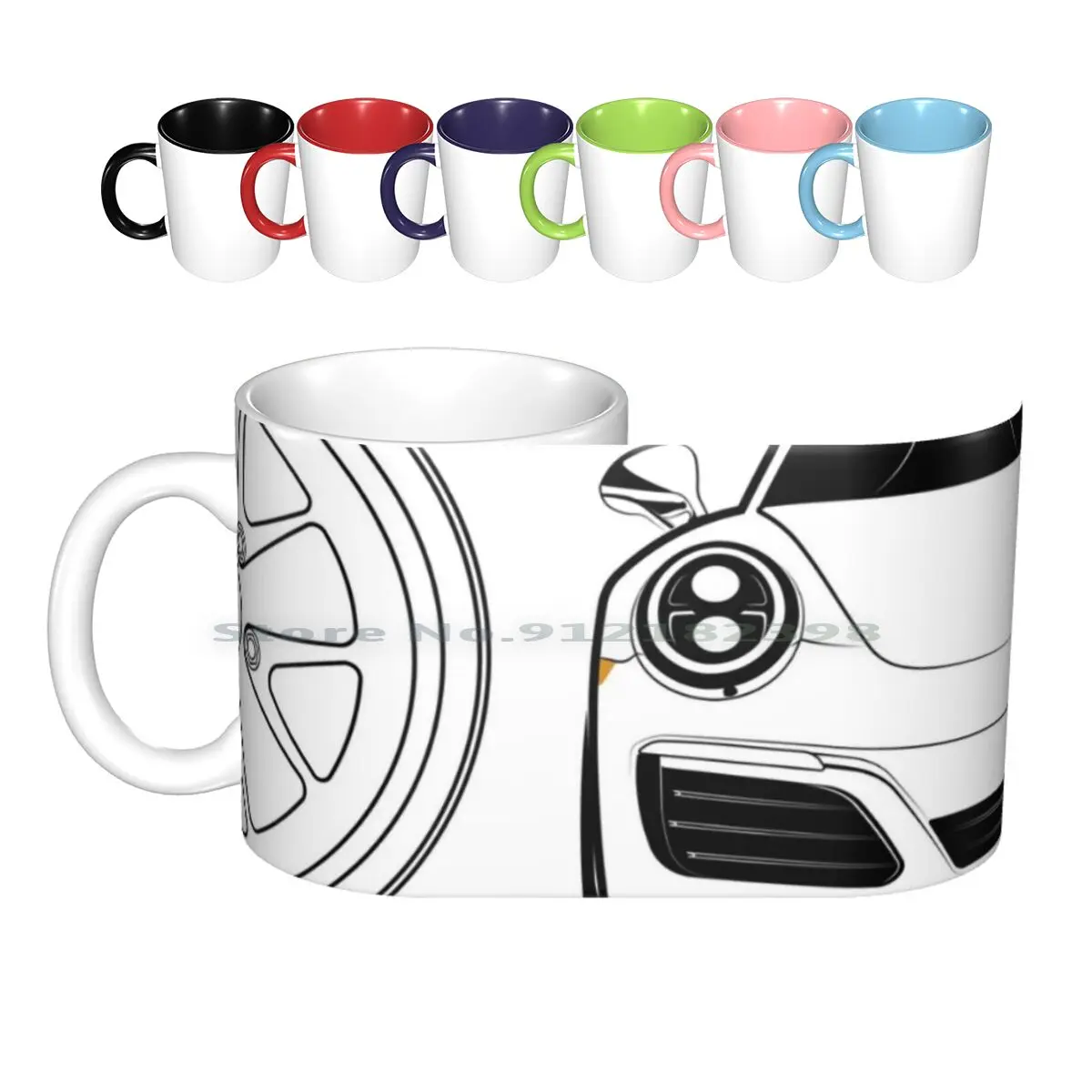 

Legendna Ceramic Mugs Coffee Cups Milk Tea Mug 991 901 V8 V10 R8 V12 English Mclaren Germany Japan Motor Automotive Vector Car