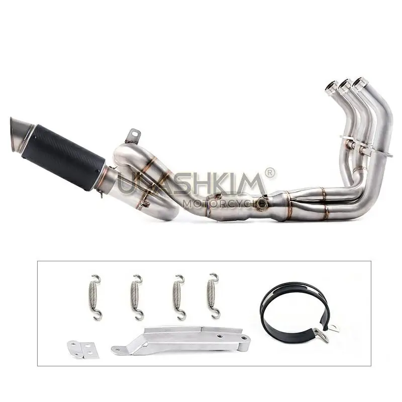 

Motorcycle Exhaust Muffler Middle Pipe Full System For Yamaha MT-09 FZ-09 2013 To 2020 MT09 SP 2017 To 2020 XSR 900 2016 to 2020