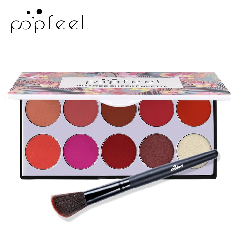 Румяна для макияжа гладкая палитра румян цвет держится длинное искусственное