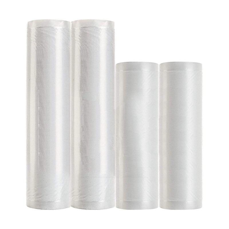 

4 Pack -Vacuum Sealer Rolls Food Storage Household Food Vacuum Bag Fresh-Keeping Bag