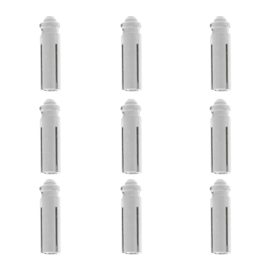 

9 Pieces Anodised Aluminum Dart Savers / Protectors - Silver