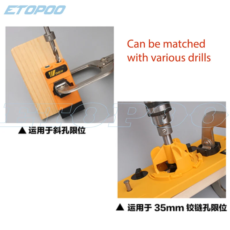Stainless Steel Limit Ring Three-In-One Hole Punch Round Dowel Locator Drill Sleeve Woodworking Tools | Инструменты