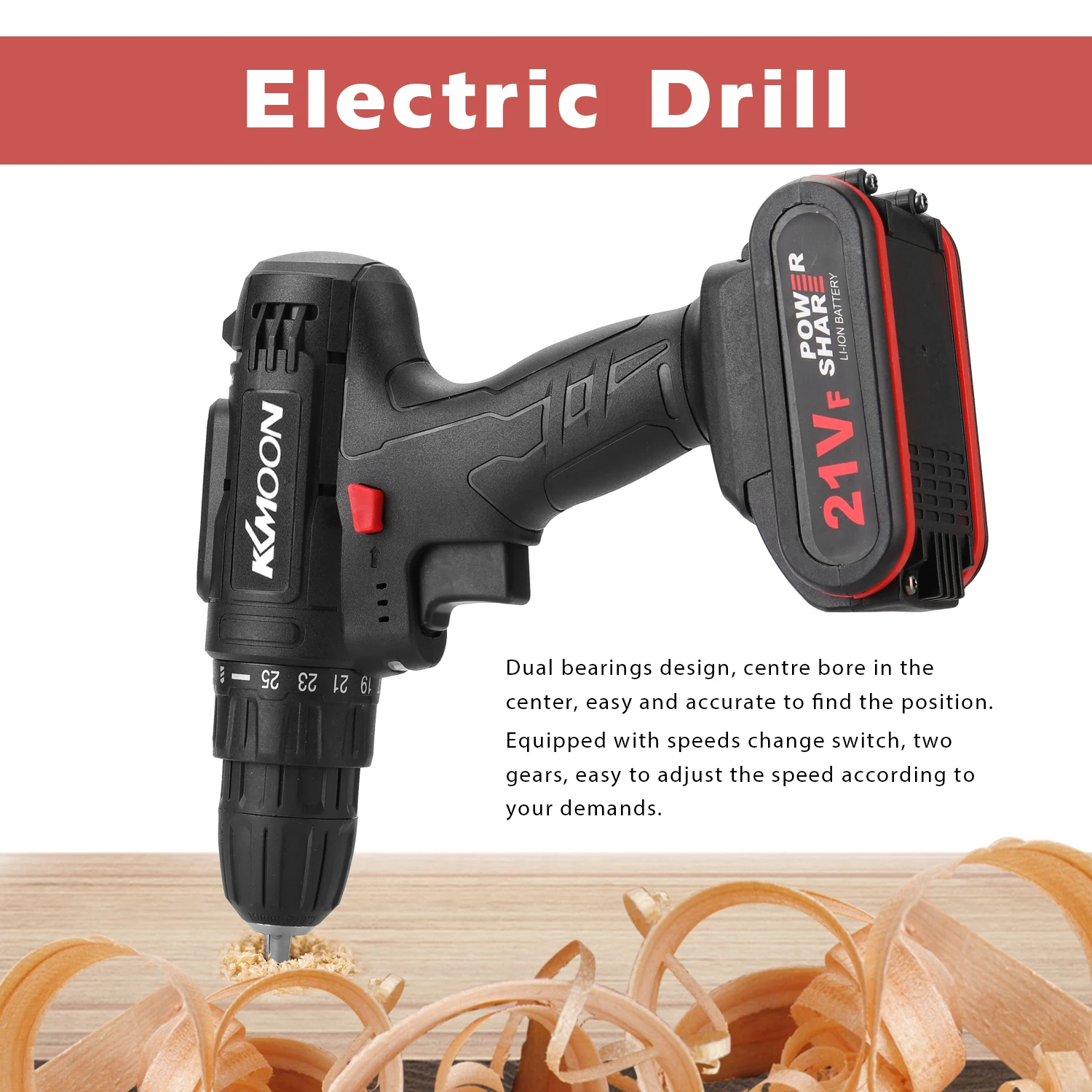 21VF Бытовая многофункциональная электрическая дрель мини отвертка с