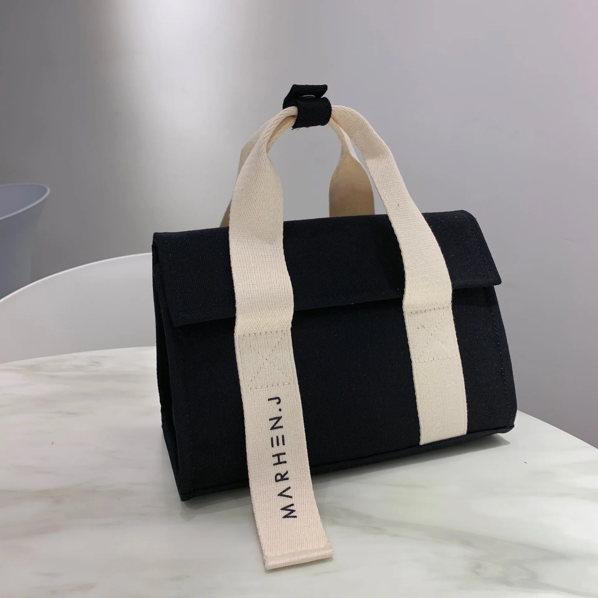 

Mr.J Korean designer canvas large capacity sheka bag Star waterproof handbag women's single shoulder bag