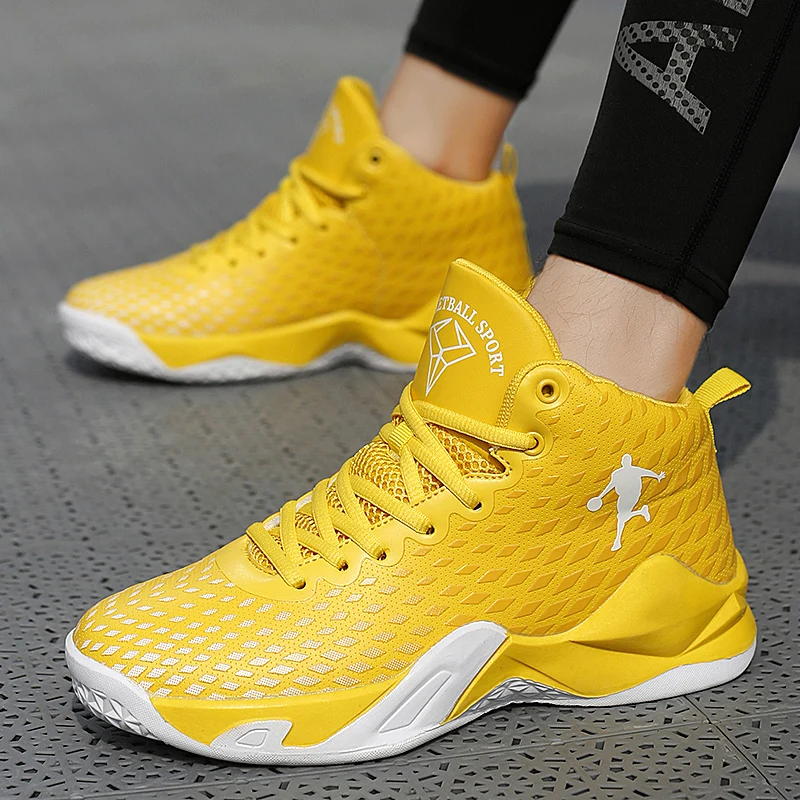 Мужские и женские кроссовки черные с высоким берцем на платформе спортивная