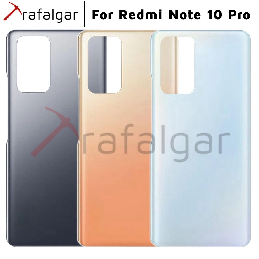 Новинка 2021 года задняя крышка батарейного отсека для Xiaomi Redmi Note 10 Pro стеклянная