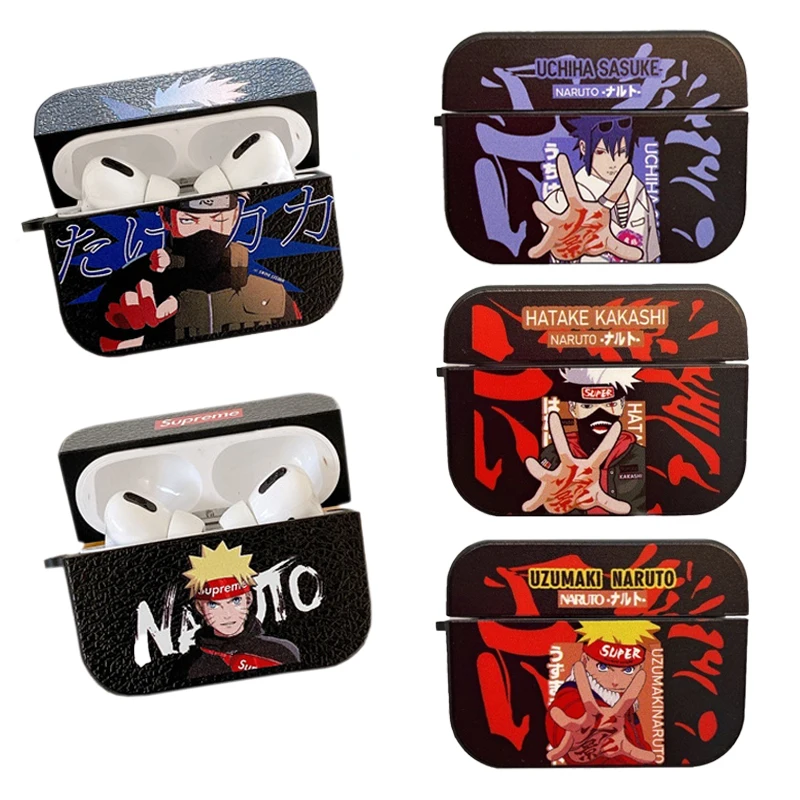 

Чехол Kawaii мультфильм Наруто Sasuke Airpods чехол с Bluetooth Гарнитурой мягкий чехол защитный чехол для Airpods 2/pro Чехол Naruto Kakashi