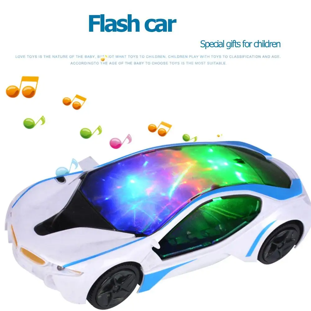 3D Универсальный электрический игрушечный автомобиль мигающий светодиодный