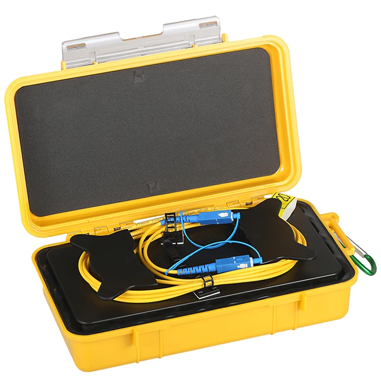 Good Quality 500M 1KM 2KM SC/UPC SM Fiber optic OTDR launch cable box