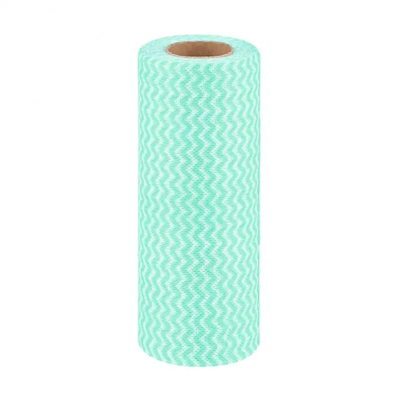 

50pcs Disposable Kitchen Non-woven Textile Rags Wash Resuable Cleaning Rag Roll Practical Cleaning Cloth Household Cleaning Tool