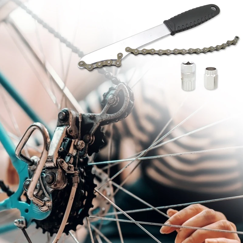 

Bicycle Flywheel Removal Tool Flywheel Removal And Installation Tool Suitable For 7,8,9,10,11,12 Speed MTB Mountain