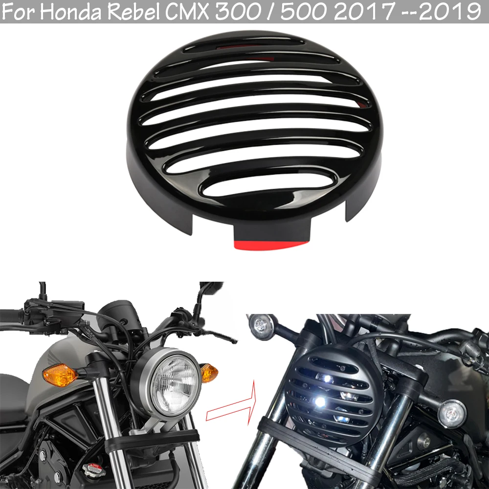 Motorcycle Front Light Headlight Headlamp Cover Guard Protector Grill For Honda Rebel CMX300 CMX500 CMX 300 500 2017 2018 2019 | Автомобили