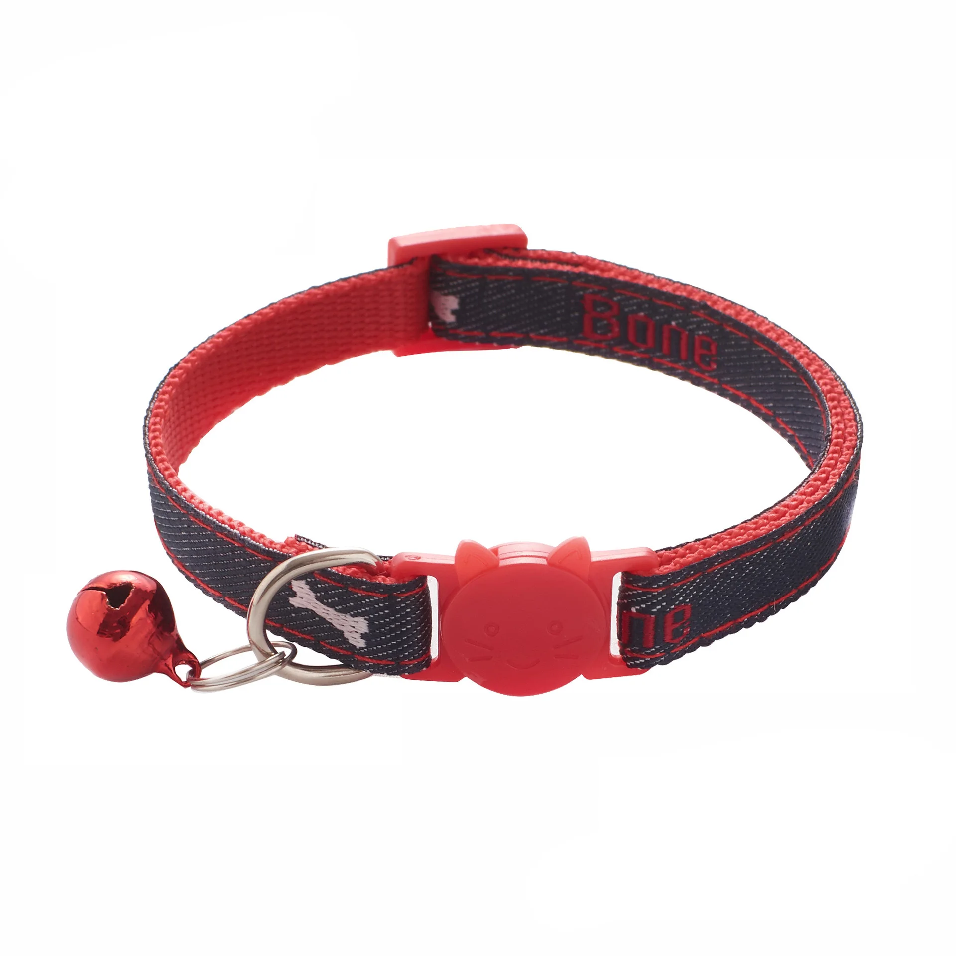 Жан ошейник для питомца кота с колокольчиком регулируемая застежка снимается