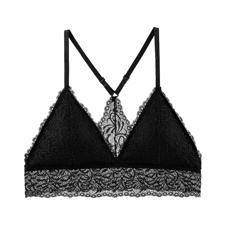 Бюстгальтер женский кружевной без косточек пикантный Бралетт с чашками пуш-ап