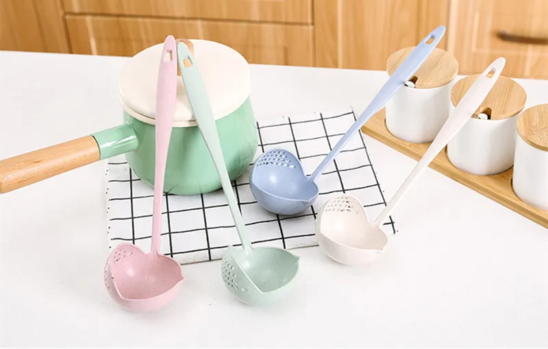 1PC Kitchen Accessories Multifunction Soup Spoon Colander Two-in-one Long Handle Large for Gadgets QA 068 | Дом и сад